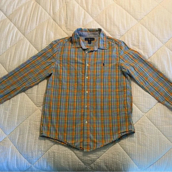 Ralph Lauren Boy’s Plaid Button Down Shirt                   Sz: XL (18-20) - Picture 2 of 5
